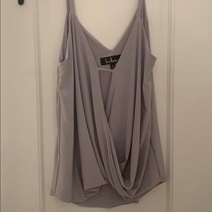 Lulus grey top.